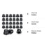 18 Pieces Brake Bleeder Cap Grease Fitting Caps Rubber Zerk Covers Brake Caliper Dust Cover Brake Bleeder Nipple Cap for Cars and Motorcycles...