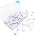 30PCS Vertical Blind Repair Vane Savers, Eco-Friendly Metal Vertical Blind Repair Tabs, Vertical Blinds Replacement Slats, White...