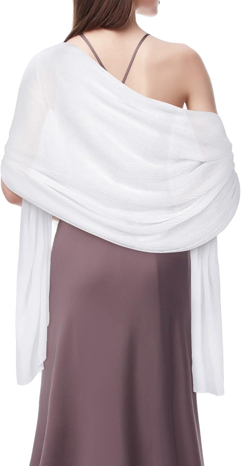 Women Shawl Chiffon Sheer Scarf Long Sun Proof Shawl Wrap Bridal Evening Soft Wrap Scarf for Women Girls...
