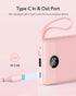 VRURC Portable Charger 10000mAh, Slim LED Display Power Bank, 5 Output 2 Input Cell Phone Battery Pack, Built-in Micro & USB C Cables Phone Charge...
