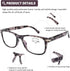 DOOViC Reading Glasses Set of 2 Blue Light Blocking Black/Tortoise Spring Hinge Quality Readers for Men and Women Anti Eyestrain 2.00 Strength...