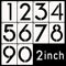 DXCYZ 2 Inch Large Number Stencils Kit 0-9 Address Number Stencil, 10PCS Reusable Plastic Painting Number Templates for Mailbox Signs, Door...