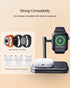 2 in 1 Charger Stand for Apple Watch and AirPods, Foldable Watch Charging Dock Compatible with Apple Watch Series Ultra/9/8/7/6/Se/5/4/3 & Airpods...