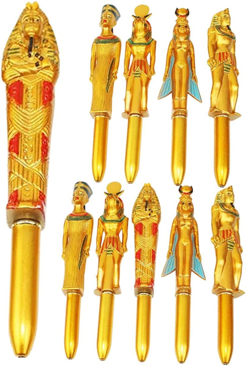 Pharaoh Ballpoint Pen Egyptian Adulting Pens for Note Taking Writing Pens Pen for Writing Plastic Student Commemorate Supplies 10pcs...
