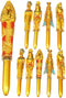 Pharaoh Ballpoint Pen Egyptian Adulting Pens for Note Taking Writing Pens Pen for Writing Plastic Student Commemorate Supplies 10pcs...