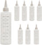 Cornucopia Brands 8-Ounce Plastic Squeeze Bottles w/ Graduated Measurements (8-Pack); Great for Kitchen, Portion Control, Condiments, Cosmetic Use...