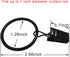 40 Pack Curtain Rings with Clips, Drapery Clips with Rings, Drapes Rings 1.26 in Interior Diameter, Fits up to 1 in Curtain Rod, Black...