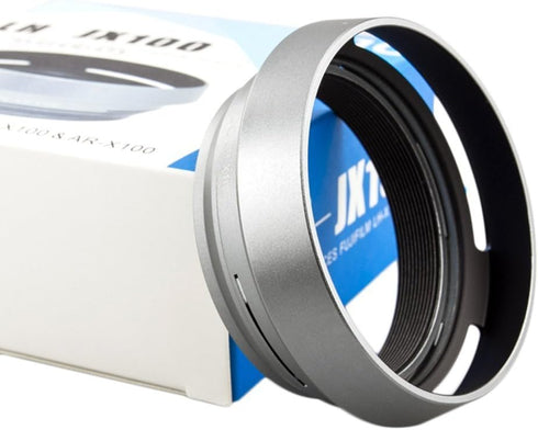 JJC LH-JX100 Silver Filter Lens Adapter & Hood for Fuji Finepix X100V X100F X70 X100 X100S X100T Camera AS AR-X100...