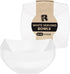 R-kay 6 Pack Square Plastic Serving Bowls - White Plastic bowls 16 Oz - Disposable Serving Bowls - Premium white Bowls Disposable Heavy Duty For W...