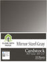 Clear Path Paper - Mirror Steel Gray Cardstock - 8.5 x 11 inch - .012" Thick - 10 Sheets...