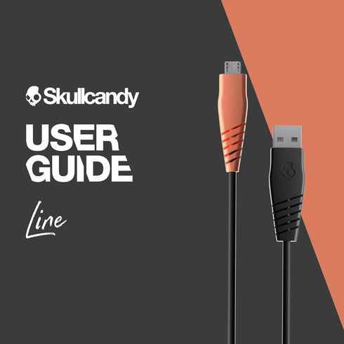 Skullcandy Line USB Charger Cable, 12W USB A to Micro USB Charger Cable for Samsung/Android Phones, Speakers, Headphones and Bluetooth Devices, 4f...