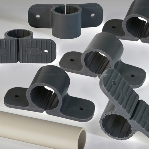 PXSTND001-10 PEX 1 in. Standard Suspension Clamp Hard Plastic (10 Pack), Grey, 10 Count...