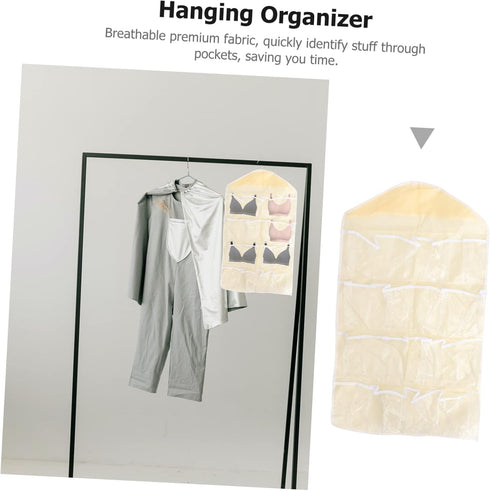 16 Over The Door Shoe Bag Wall Hanging Bag Underwear Sock Storage Organizer Clothes Storage Bags Door Hanging Bags Wall Clothes Rack Clear Storage...