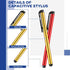 200 Pack Stylus Pens for Touch Screens Capacitive Screen High Sensitivity Metal Tablet Pen Universal Fine Point Phone Devices, 10 Color...