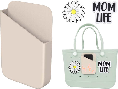 Silicone Phone Holder for Bogg Bag, Momlife Bag Charms Compatible with All Bogg Bags, Find Your Phone in a Secone with Phone Holder for Bogg Bag...