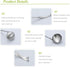 Tenta Kitchen 2oz/56ml Stainless Steel Small Soup Ladle Spoon,10.8”x 3” Stainless Steel – One-piece Professional Ladle With Hook And Hole For Conv...