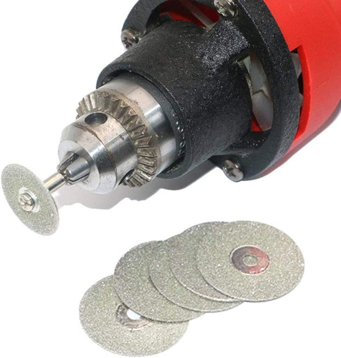 Set of 5 20/25/30/40/50mm Diamond Cutting Wheel Discs Set Mini Circular Saw Blades for Electric Drill Rotary Tools with Die Grinders...