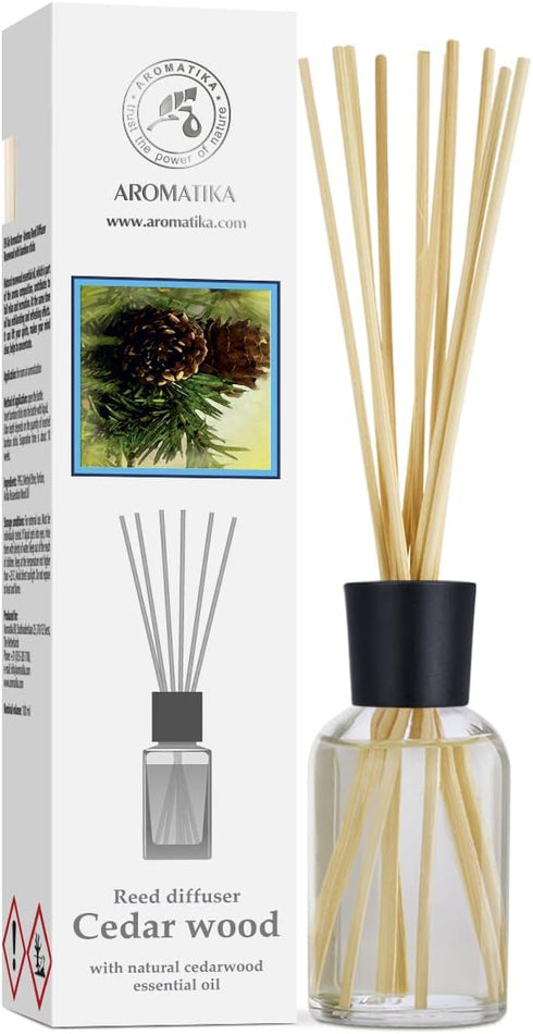 Cedarwood Reed Diffuser 3.4 Fl Oz - Scented Reed Diffuser - Diffuser Gift Set - Best for Aromatherapy - Home - Room Air Fresheners - Cedarwood Ess...
