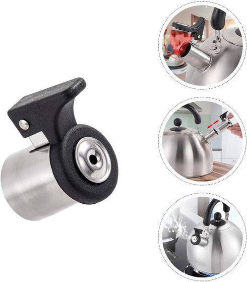 DOITOOL Tea Kettle Whistle Replacement Stainless Steel Teapot Spout Tip Water Boiling Kettle Nozzle Stovetop Teapot Warning Accessory for Kitchen ...