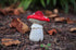 G & F 10043 MiniGardenn Fairy Garden Miniature Premium Collection Life Size Mushroom Statue (Set of 2), Red...