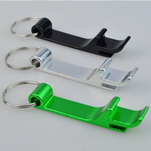 16 pcs 8 Colored Metal Bottle Opener, Split Key Ring Chain Keychain Bulk Aluminum Pocket Claw Bar Soda Beverage Beer Bottle Opener...