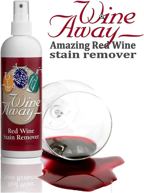 Red Wine Stain Remover Spray for Wine Away Spray - Red Wine Stain Removal - Laundry Stain Remover for Carpet, Tablecloth, Clothes - Ready-to-Use S...