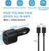 Samsung Super Fast Dual Car Charger (45W+15W) with Super Fast Charging Cable for Samsung Galaxy S22 S21 S20 Ultra Plus Note 10+,Google Pixel,Note ...