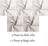 Linen Needlework Fabric, Kissbuty 5 PCS Linen Fabric Cloth for Garment Craft Flower Pot Decoration Embroidery Cross Stitch Cloth, 19.6 by 19.6 Inc...