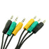 Replacement 3.5mm 1/8" TRS Stereo 3 to 3 Mini Jack Color Coded Audio Cable Compatible with Logitech 5.1 Channel Computer Speakers z-5500, z-5450, ...