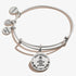 Alex and Ani Divine Guides Expandable Bangle Bracelet for Women, Saint Anthony of Padua Charm, Rafaelian Finish, 2 to 3.5 in...