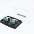 Green Four Leaf Clover Cufflinks for Men Lady In Gift Case Silver Good Luck Men's Cufflinks Jewelry Set for Wedding Party Anniversary Business Eve...
