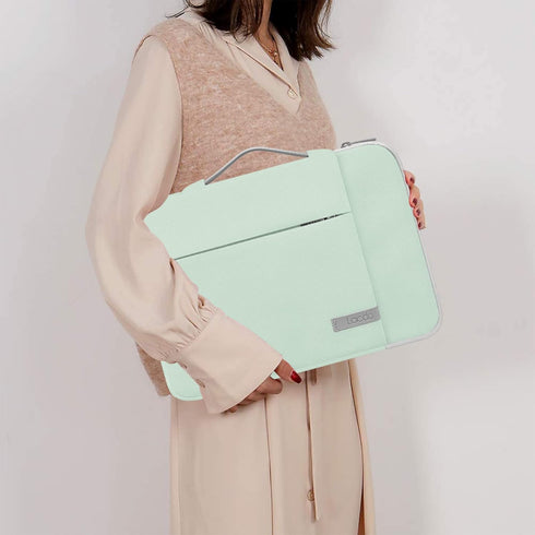 Lacdo Green Waterproof 360° Protective Laptop Sleeve Case for 14 Inch HP, Lenovo, Dell, ASUS, Acer Chromebook, Business Working Adults...