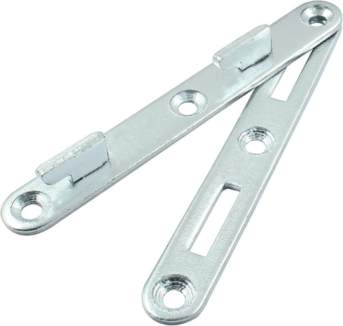 4 Sets 5" Bed Rail Fasteners, Wood Bed Rail Fittings Furniture Bed Frame Hardware...