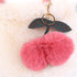 Cherry Fluffy Shoulder Bag Plush Handbag,Female Handbag Cute Coin Purse Square Bag Chains Bag Crossbody Bag Women Shoulder Bag Purse Large Capacit...