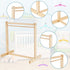 11 Pcs Doll Garment Rack with Wooden Dolls Clothes Hanger 11.8 Inches Doll Closet Mini Doll Clothes Hangers Doll Wardrobe Furniture Accessories fo...