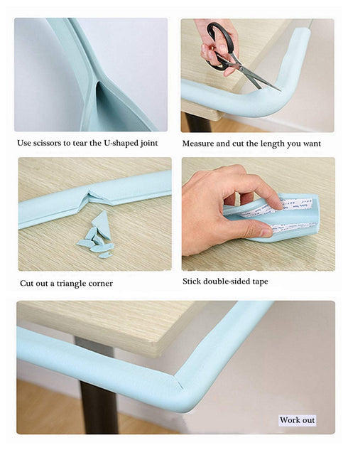 M2cbridge U Shape Extra Thick Furniture Table Edge Protectors Foam Baby Safety Bumper Guard 6.5 Ft (Brown)...