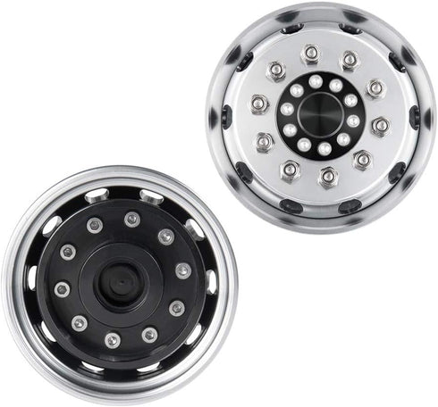 2pcs Metal Front Wheel Hubs Rims for 1/14 Tamiya Tractor Climbing Trailer RC Car Upgrade Parts...