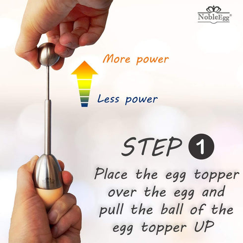 NobleEgg Egg Topper Opener Cracker Tool | Easily Cut and Remove the Top of Soft-Boiled Eggs...