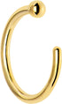 Body Candy Tiny Nose Ring Hoop 20 Gauge 1/4" Solid 14k Yellow Gold Nose Hoop Xtra Small Diameter...