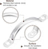 uxcell Stainless Steel Door Pull Handles, 3Pcs 78mm/3.07" Long Door Handle with Screws Cabinet Drawer Hardware Handles Pulls...