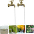 2 Sets Fountain Faucet Courtyard Decor Watering Fountain Invisible Faucet Floating Spout Garden Decor Watering Can Faucet Flow Device Ornament Out...