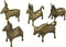 Dhokra Metal Art - Handcrafted Animal Figurines Small Assorted (Set of 5) | Home | Desk Decor...