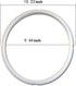 TamBee 8 Quart Pressure Cooker Silicone Sealing Ring Rubber Gasket Set Universal Replacement Floater and Sealer for Power Pressure Cookers Set of ...