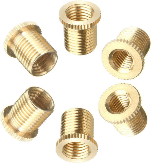 Brass Shift Knob Adapters Universal M8 X 1.25/M10 X 1.25/M10 X 1.5 Thread Gear Shifter Knob Screw (6 Pcs)...