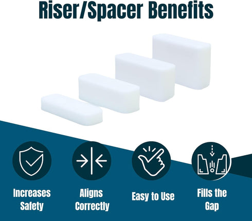 2 Pack Contact Sensor Riser Compatible with SimpliSafe Entry Alarm - Self-Adhesive DIY Magnet Side Sensor Spacer for SimpliSafe Security System (½...