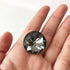 Let's Decorate 25PCS 25MM Crystal Glass Buttons Sofa Sewing Buttons Headboard Decoration Crystal Buttons Upholstery DIY Buttons (Black Button(ZJ))...