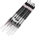 6 Pcs/Set Water Brush Pen, Piston Water Color Brush Chinese Japanese Calligraphy Pen for Beginner Painting Reusable Brush Drawing Pen Art Supplies...