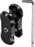 BRCOVAN Aluminum Alloy Anti-Theft Double Socket Arm Compatible with RAM Mounts B Size 1'' Ball Components & Bike Motorcycle Phone Mount Holder wit...