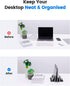 3-Slot Vertical Laptop Stand Holder,Adjustable ABS Plastic Desktop Notebook Dock,Vertical Laptop Stand Space-Saving for All MacBook/Surface/Samsun...
