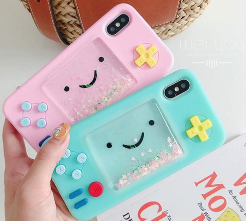 UnnFiko Squishy 3D Cartoon Game Case Compatible with iPhone XR, Creative Liquid Stars Funny Play Case Soft Rubber Protective Cover for Girls Women...